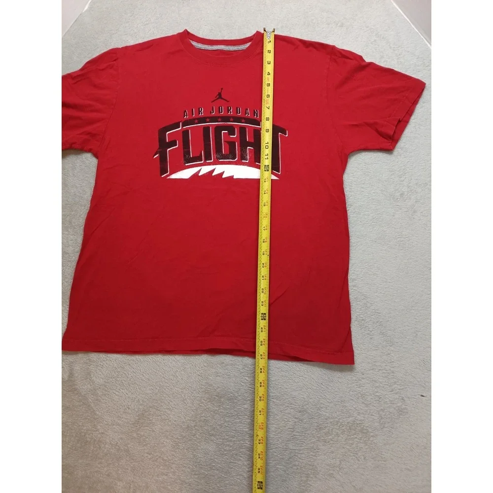 Air Jordan Flight Mens Sz Large Red Short Sleeve Shirt Jumpman Retro Nike